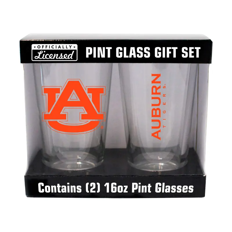 Auburn 16oz Gameday Pint Glass 2 Pack