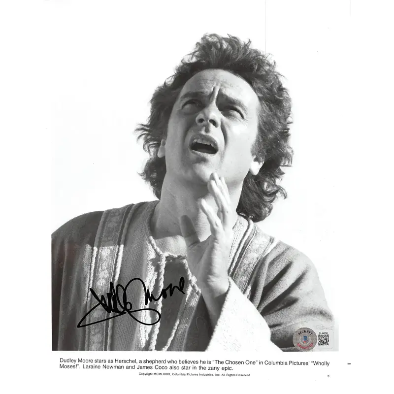 Dudley Moore Wholly Moses! Authentic Signed 8x10 Photo Autographed BAS #BL44650