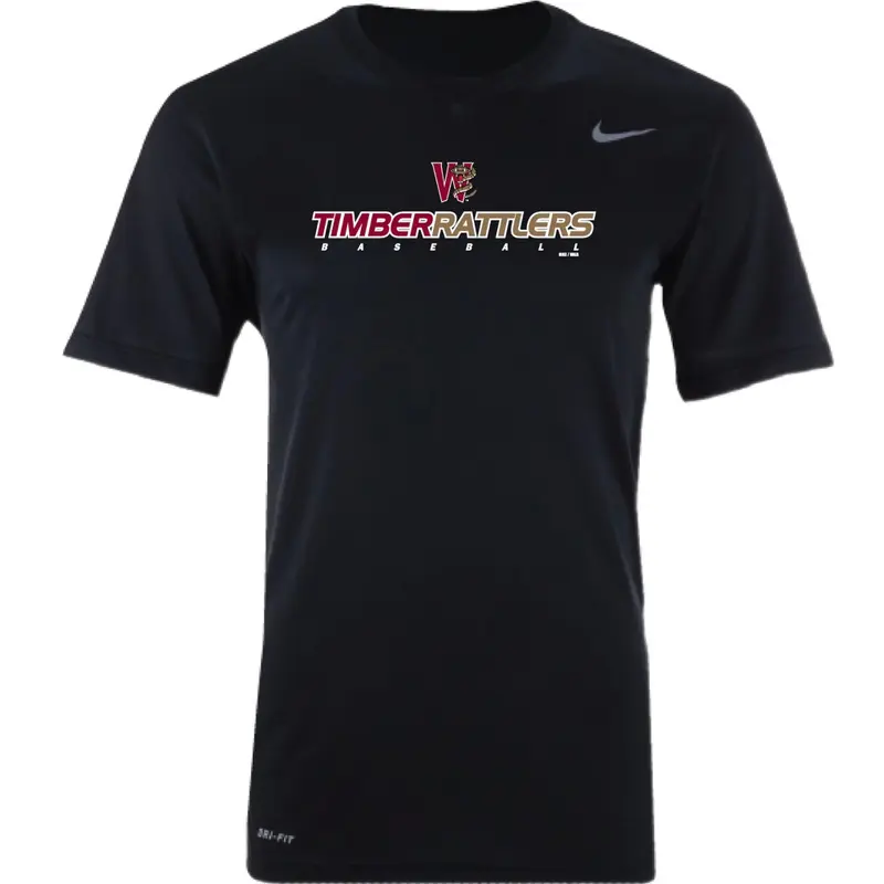 Nike Black Long-Sleeve Dri-Fit Tee