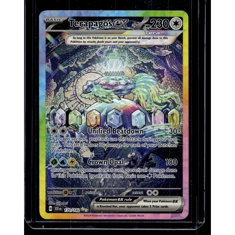 2024 Pokemon - Scarlet & Violet - Stellar Crown - Special Illustration Rare - Terapagos ex #170