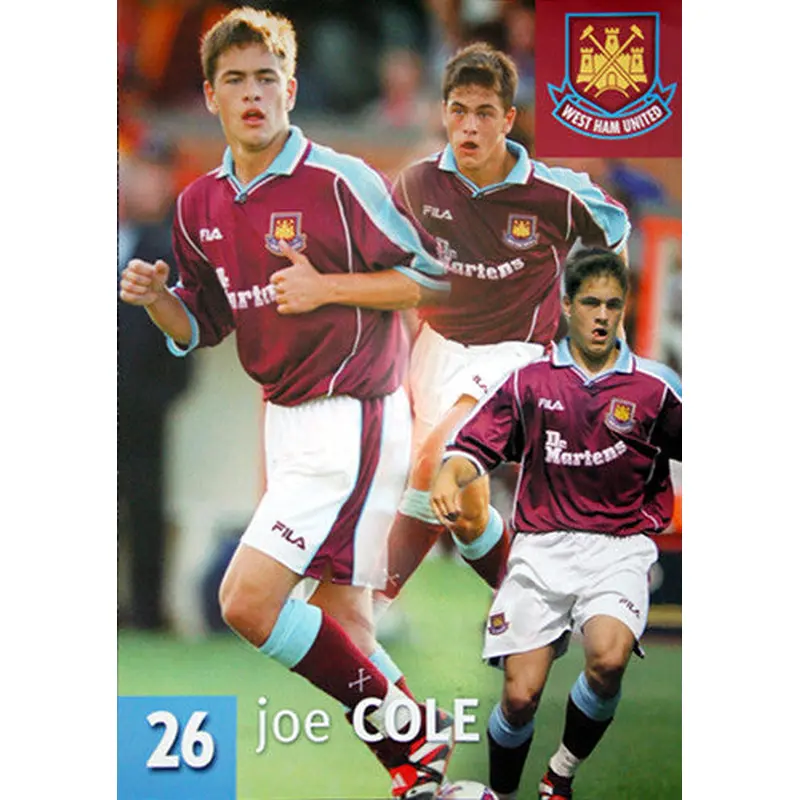 Joe Cole West Ham United Action Poster - UK 2000