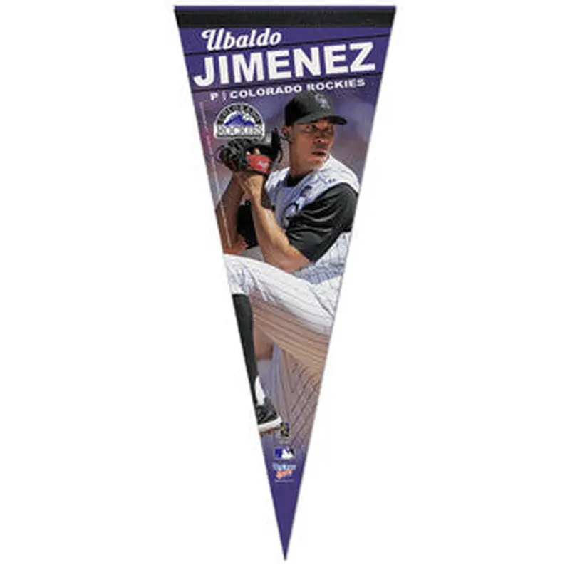 Ubaldo Jimenez "Ace Action" Premium Felt Collector's Pennant (LE /1,000)