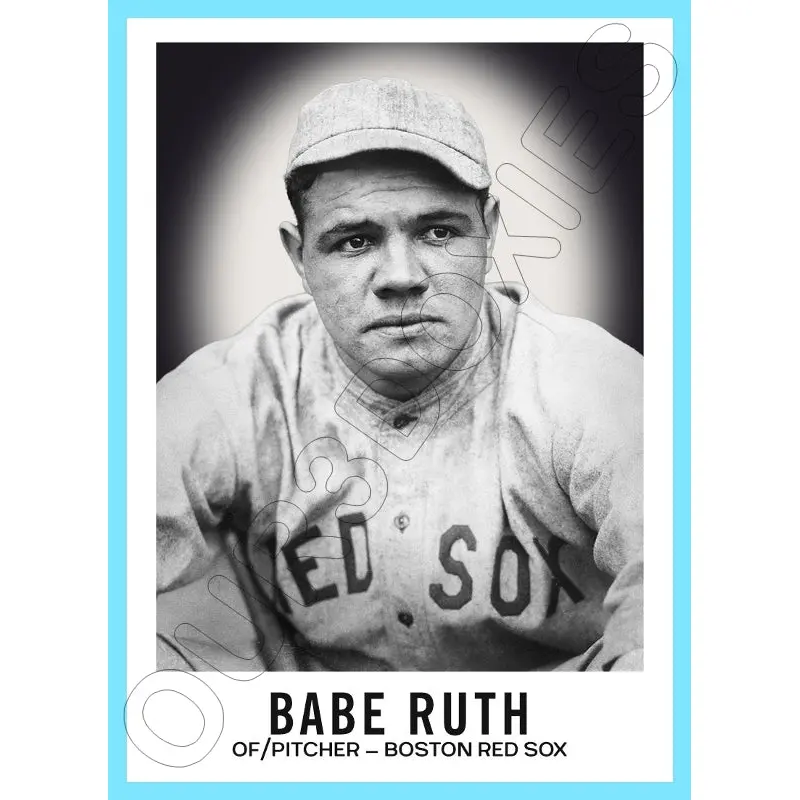 Babe Ruth Red Sox 1960 Leaf Custom Card - 4434