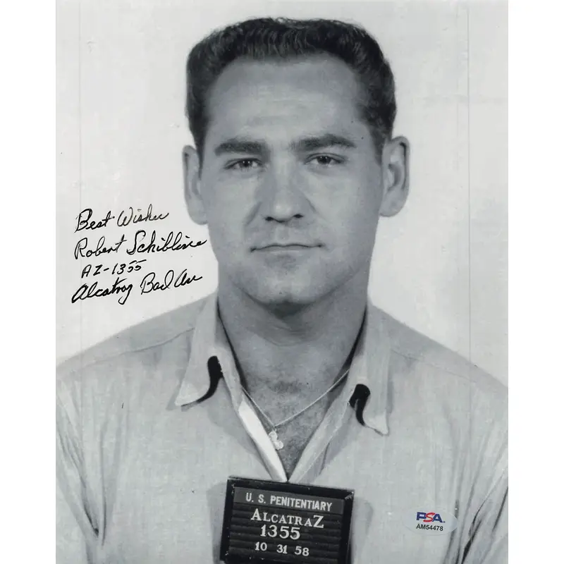 ROBERT SCHIBLINE signed 8x10 photo PSA/DNA Autographed Alcatraz