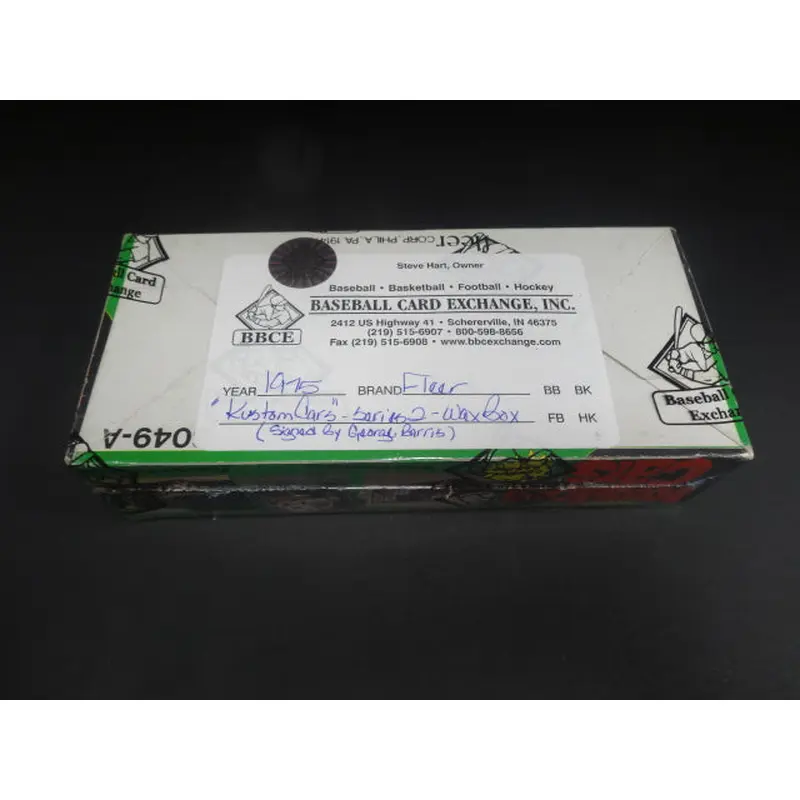1975 Fleer Kustom Cars Unopened Series 2 Wax Box (Authenticate)