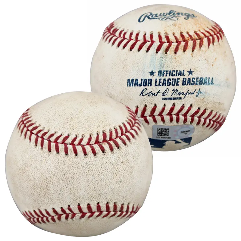 Albert Pujols 7/18/2015 BOS vs LAA Game Used Oml Baseball MLB #HZ865486