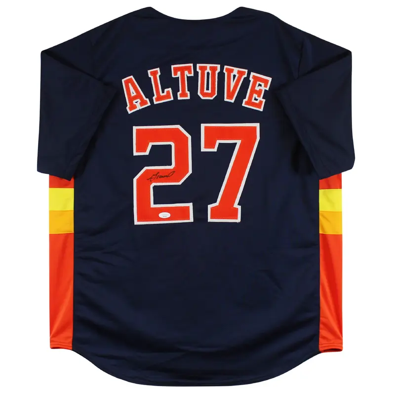 Jose Altuve Authentic Signed Navy Blue Pro Style Jersey Autographed JSA