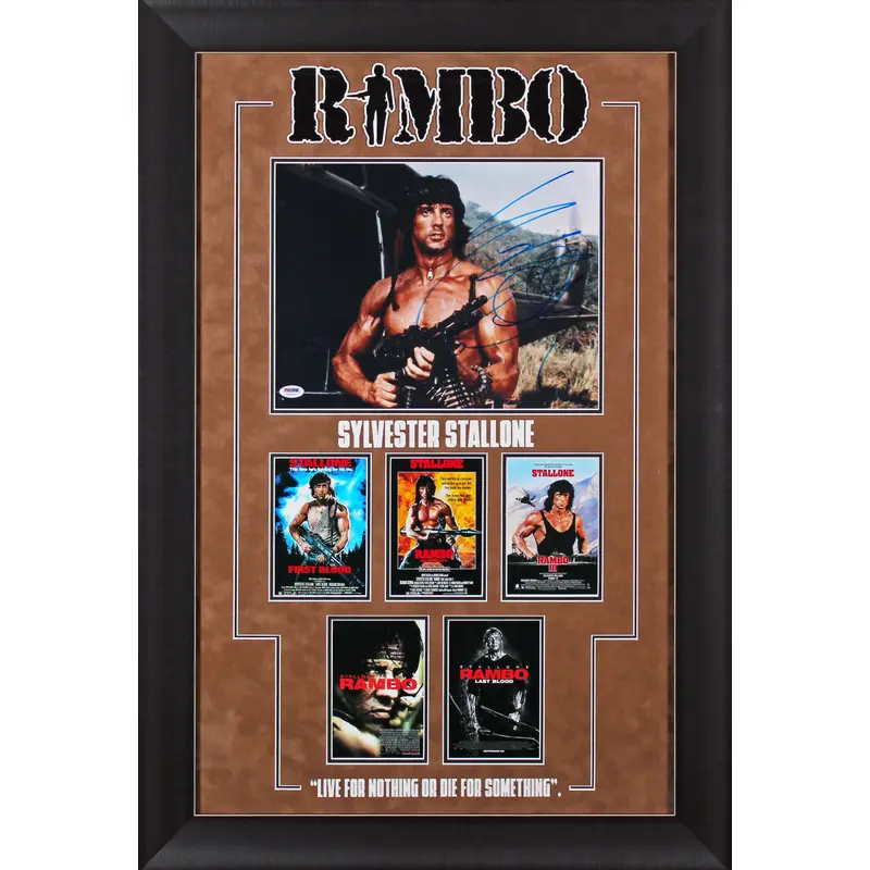 Rambo Sylvester Stallone Authentic Signed 11x14 Framed Photo PSA/DNA #U51795