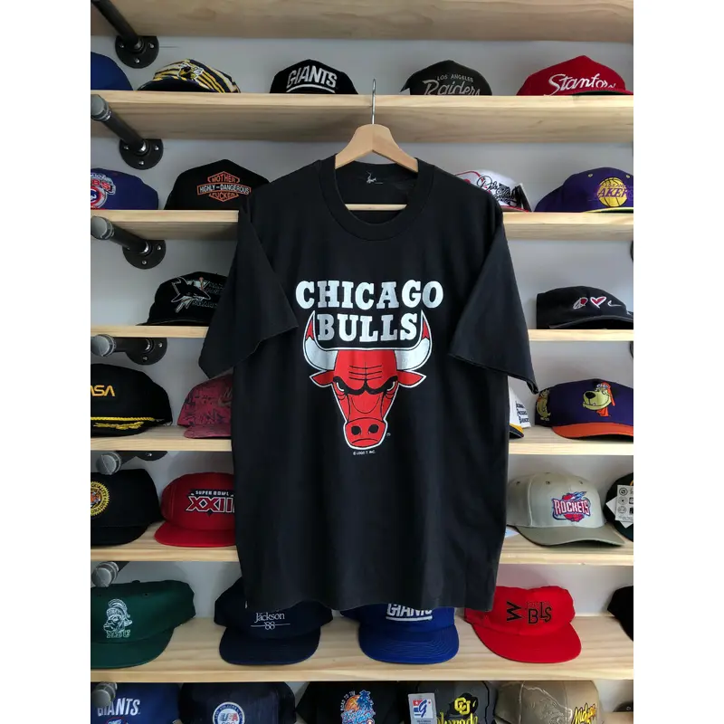 Vintage Logo 7 Chicago Bulls Logo Tee Size Large