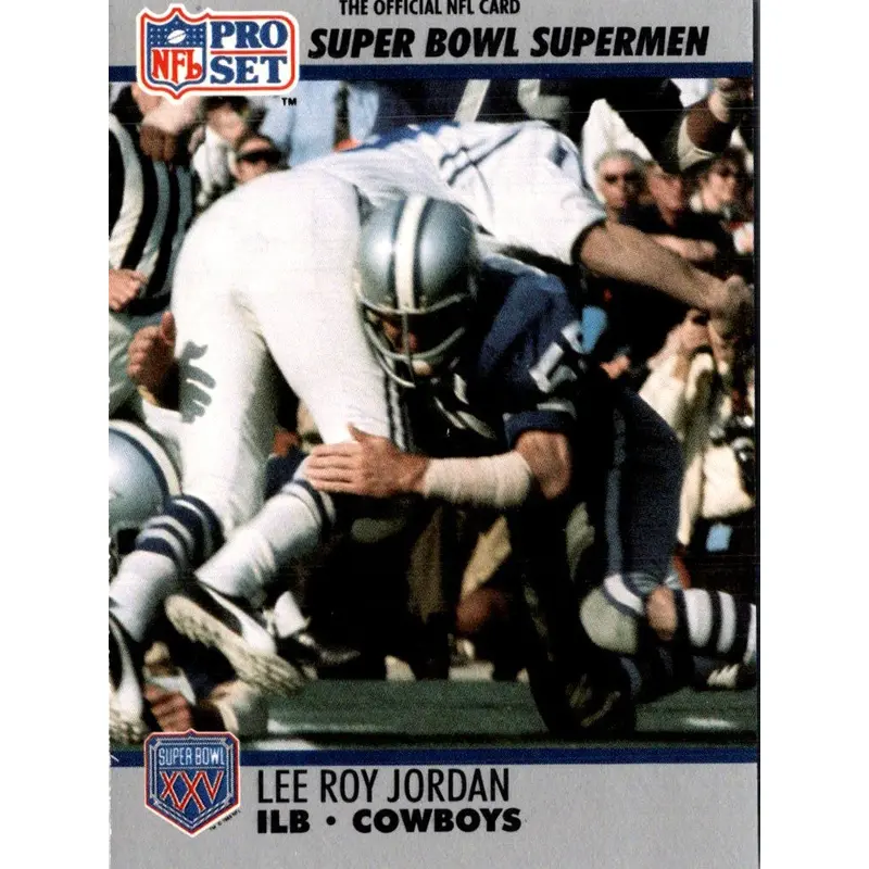1990 Pro Set Super Bowl 160 Lee Roy Jordan #89