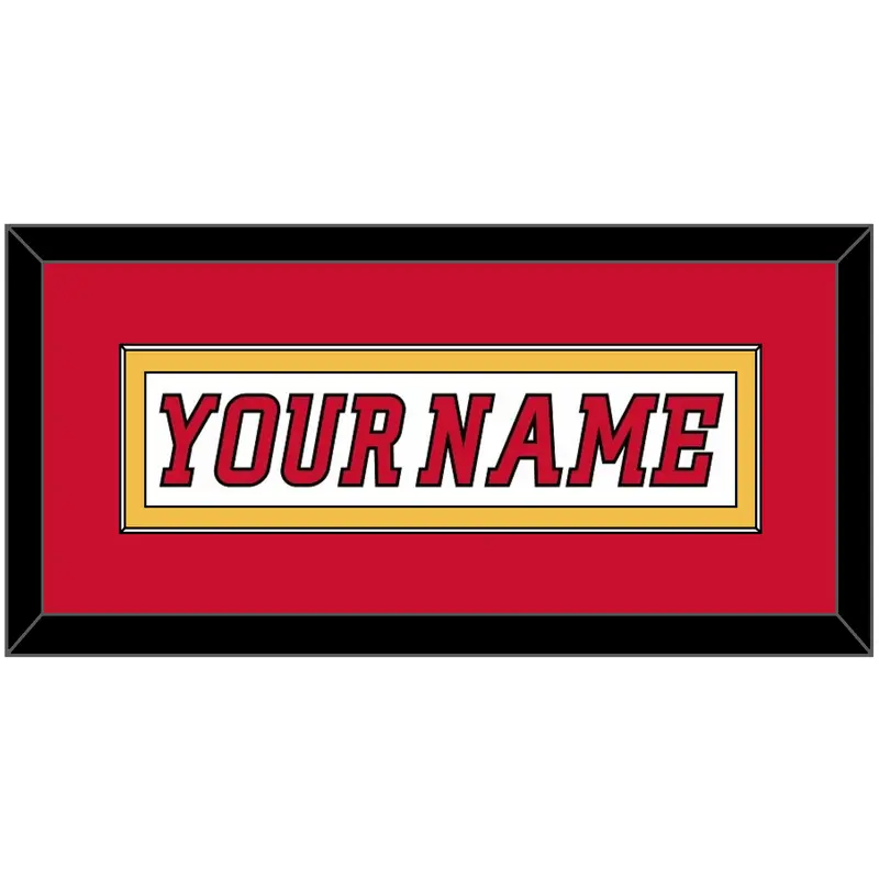 Calgary Nameplate - Road White (2007-2017) - Single Mat 3
