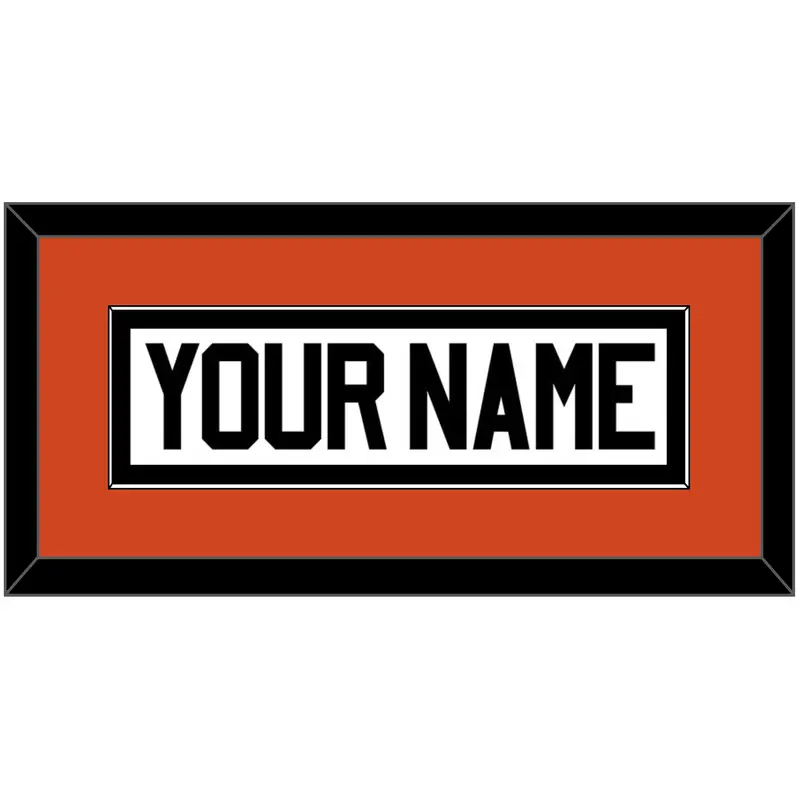 Philadelphia Nameplate - Home Orange - Single Mat 2