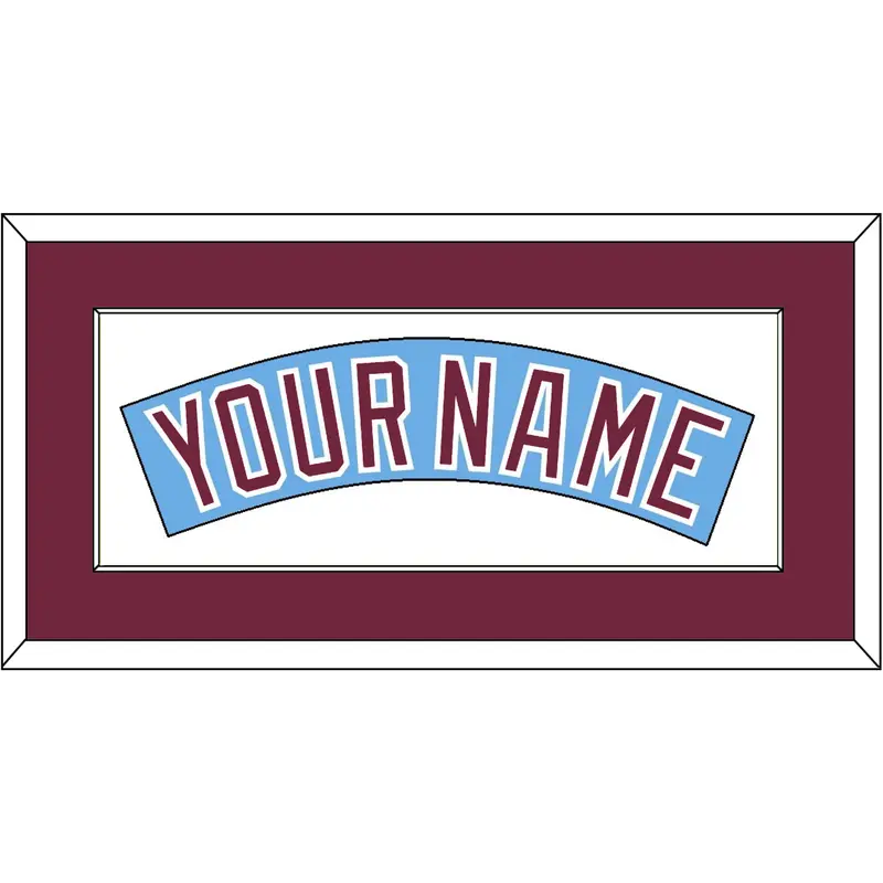 Philadelphia Nameplate - Nostalgia Powder Blue - Single Mat 2