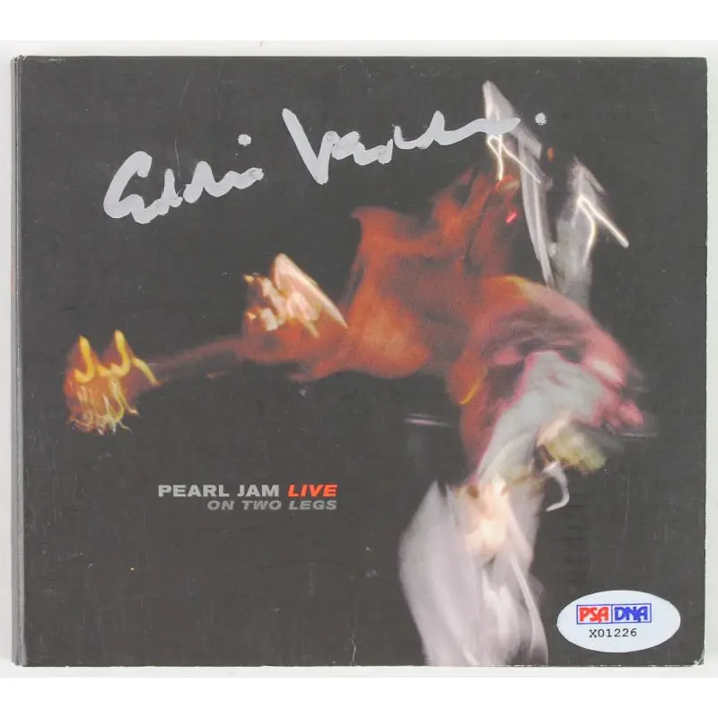 Eddie Vedder Authentic Signed Pearl Jam On Two Legs Cd Cover PSA/DNA #X01226