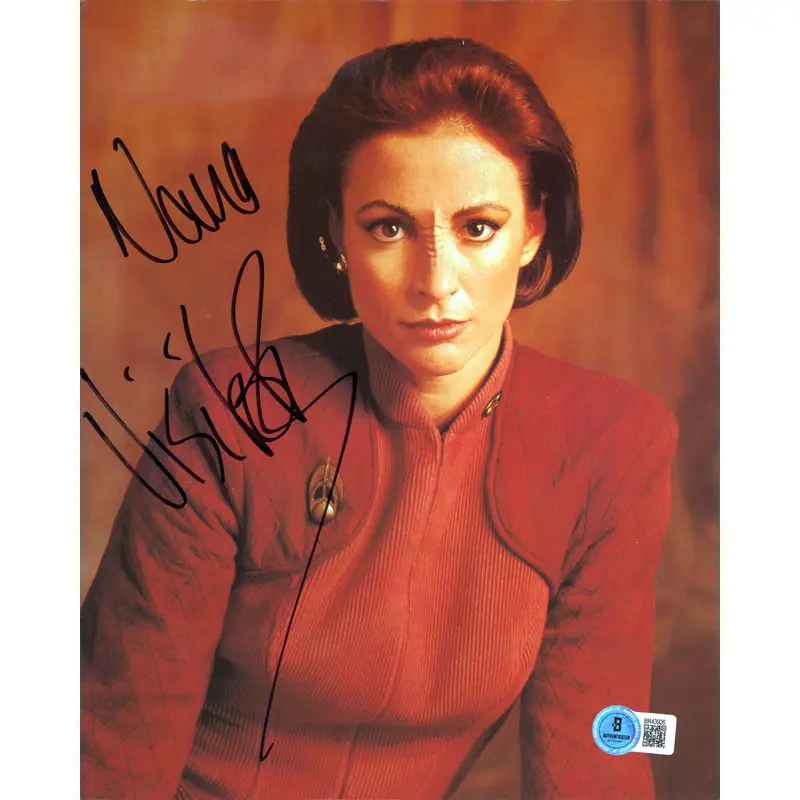 Nana Visitor Star Trek: Deep Space Nine Signed 8x10 Postcard BAS #BR43926