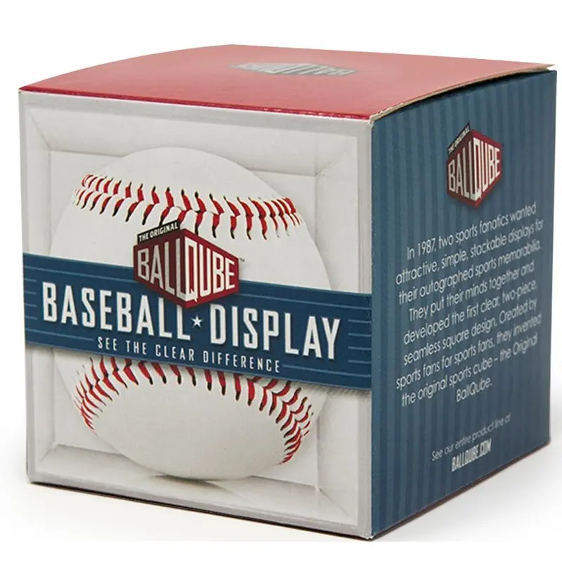 BallQube Baseball Display Cube - Baseball Sold Separately