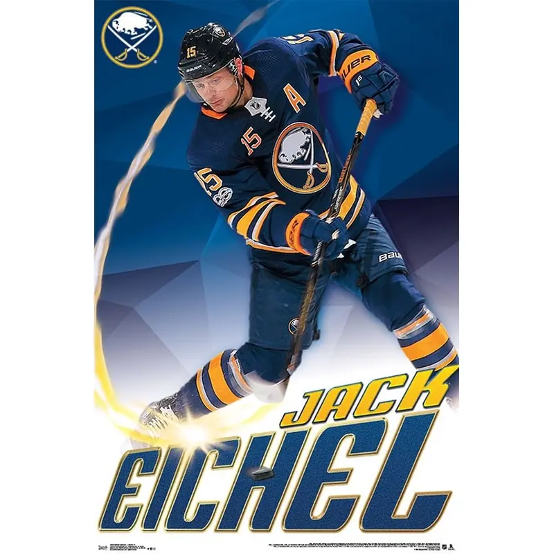 Jack Eichel "Blast" Buffalo Sabres NHL Action Poster - Trends International 2018