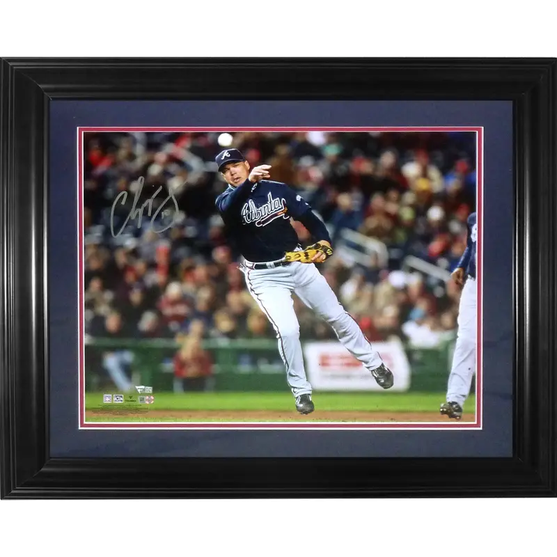 Chipper Jones Autographed Atlanta Braves Deluxe Framed 16x20 Photo - JSA