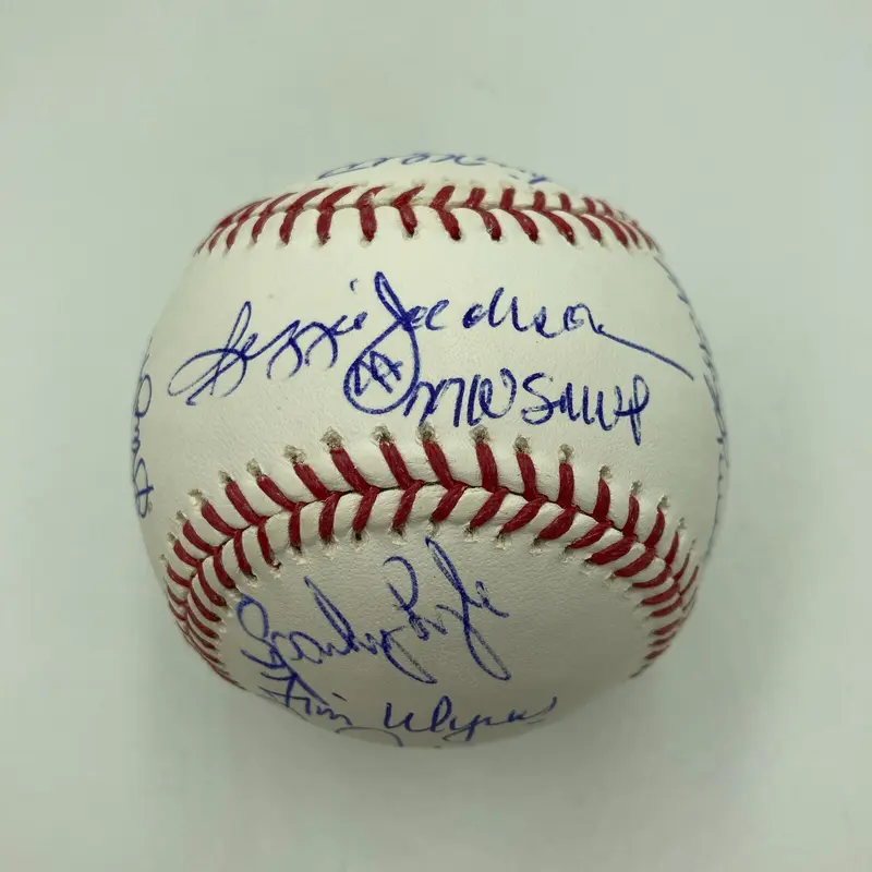 1977 New York Yankees World Series Champs Team Signed MLB Baseball JSA COA