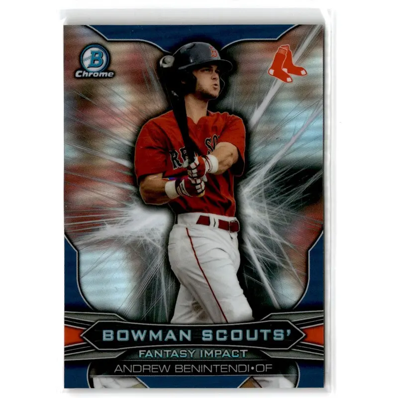 2015 Bowman Draft Picks & Prospects Scouts Fantasy Impacts Andrew Benintendi #BSI-AB