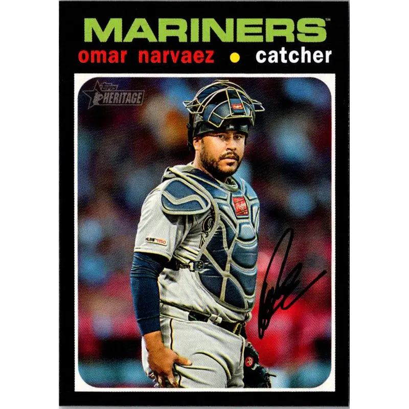 2020 Topps Heritage Omar Narvaez #28