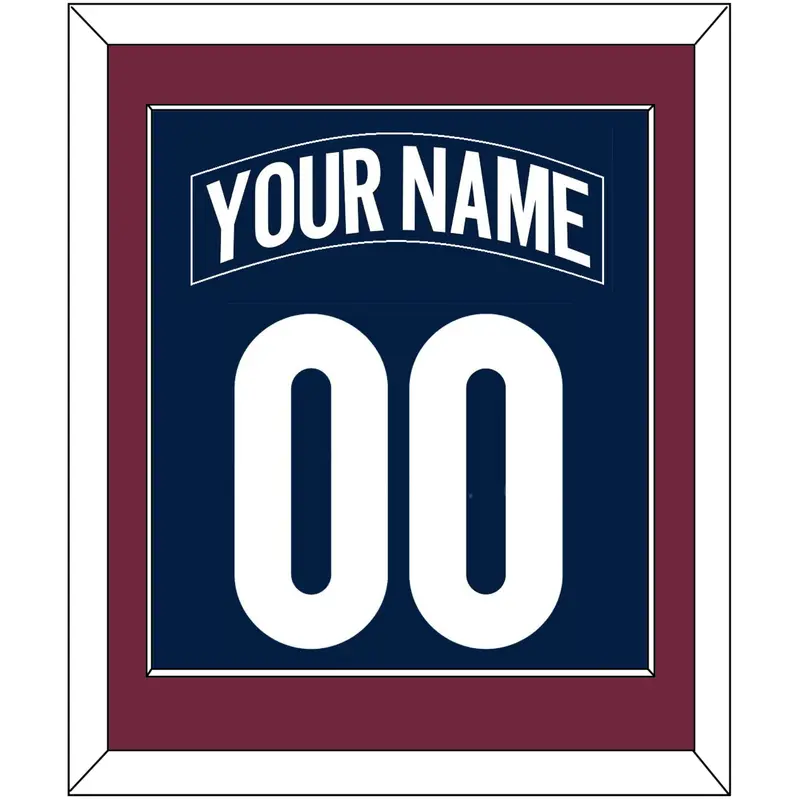 Colorado Nameplate & Number (Back) Combined - Alternate Navy - Single Mat 2