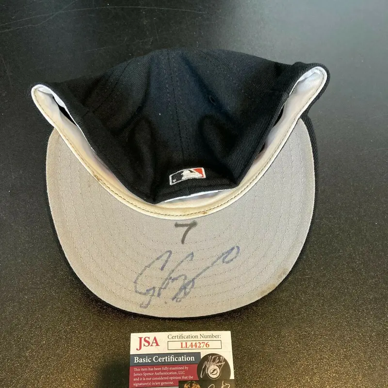 Craig Biggio Signed Houston Astros Game Used Baseball Hat Cap With JSA COA