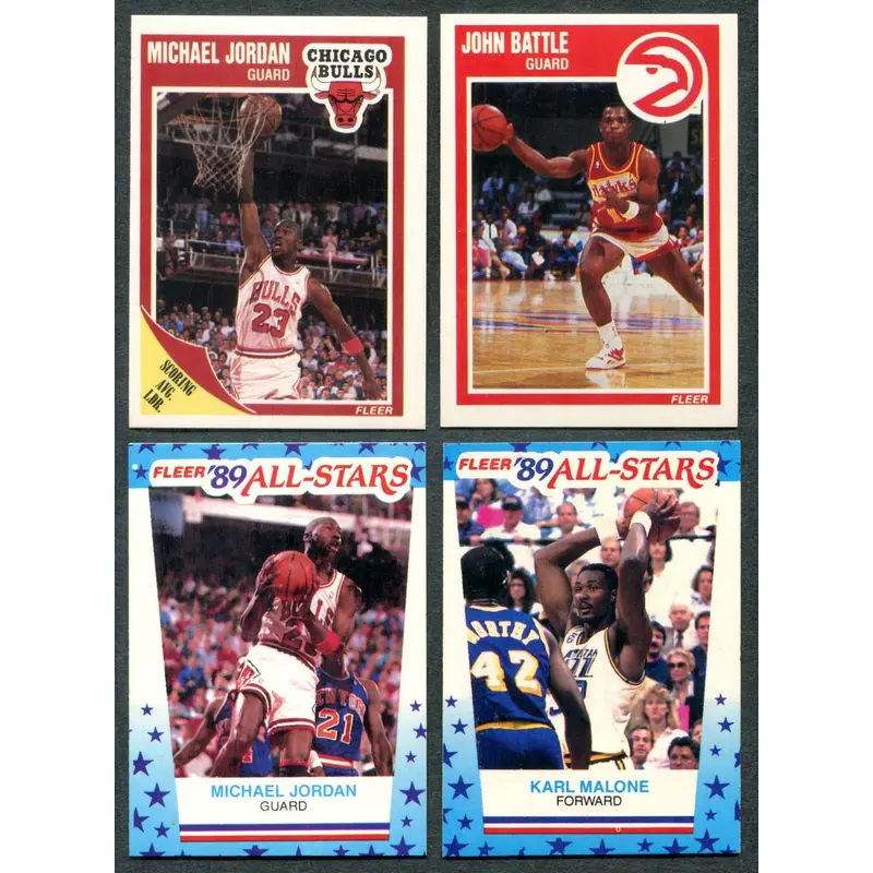 1989/90 Fleer Basketball Complete Set (w/ stickers) EX/MT NM (168/11) (24-569)