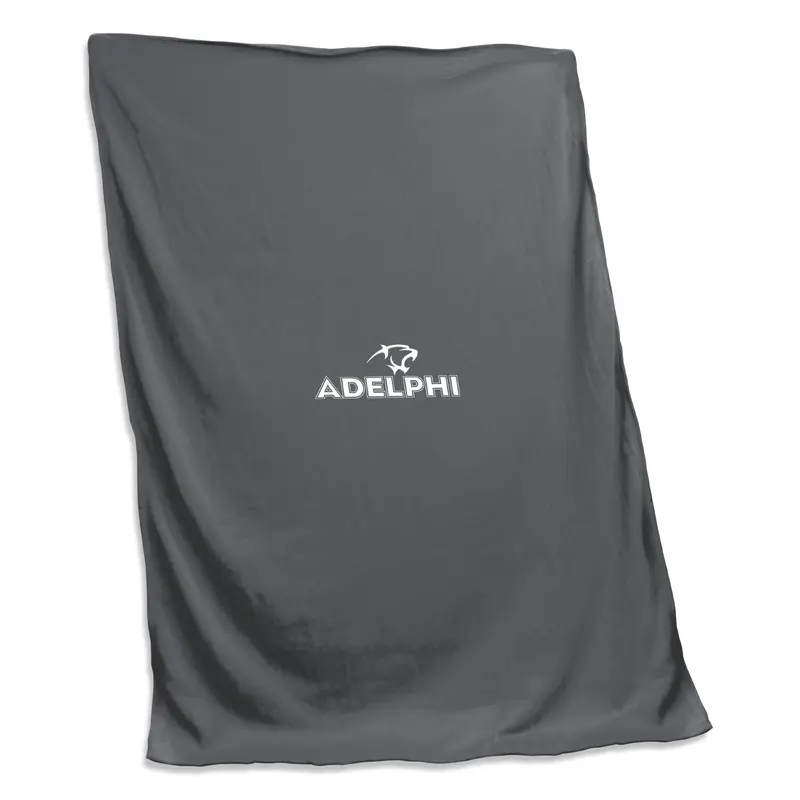Adelphi U Charcoal Sweatshirt Blanket (Screened)