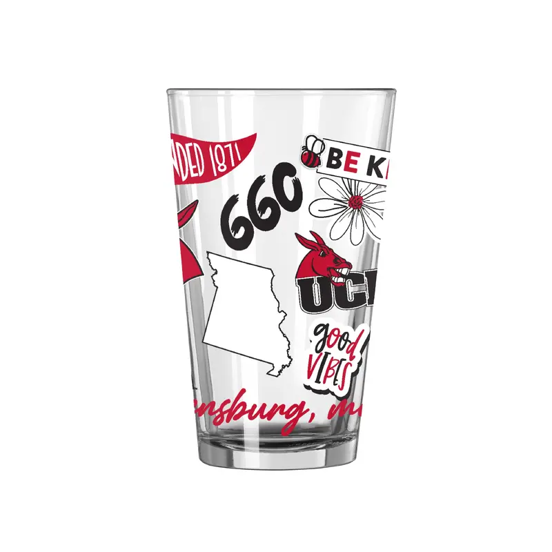 Central Missouri 16oz Native Pint Glass