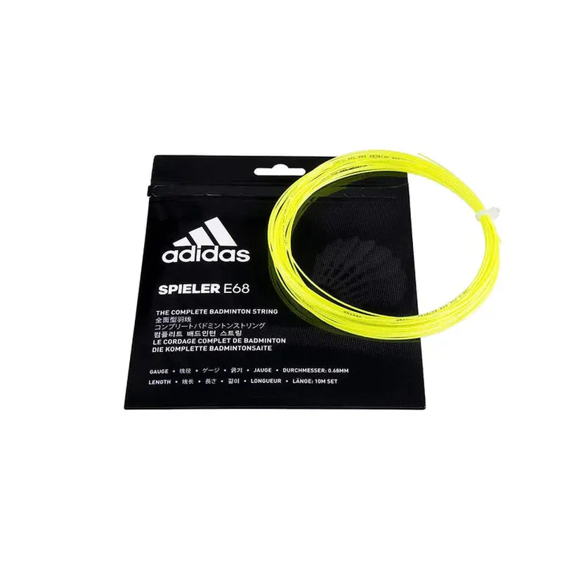 Spieler E68 Badminton String - Solar Yellow and White Adidas | KIBI SPORTS