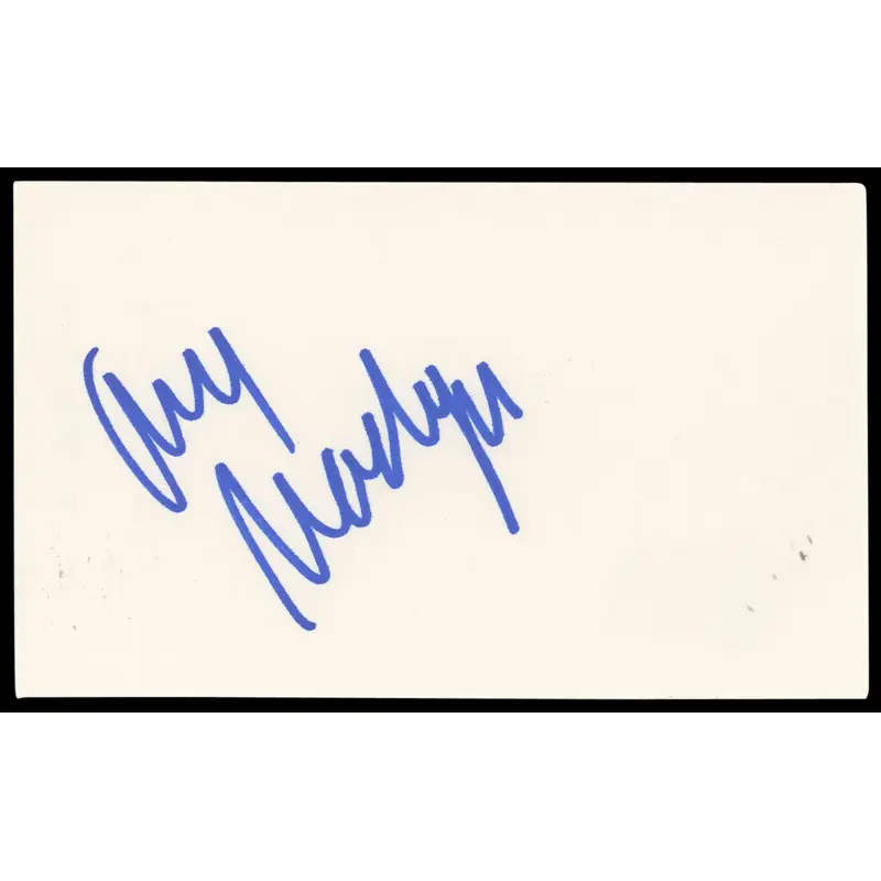 Amy Madigan Field of Dreams Authentic Signed 3x5 Index Card BAS #BN89171