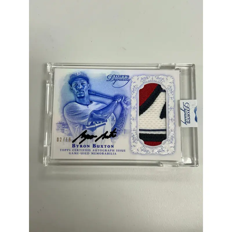 Byron Buxton 2015 Topps Dynasty Encased Patch Auto #2/10