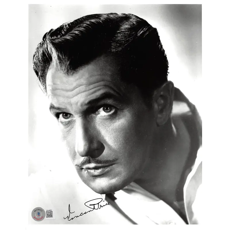 Vincent Price House on Haunted Hill Authentic Signed 8x10 Photo BAS #BL44652
