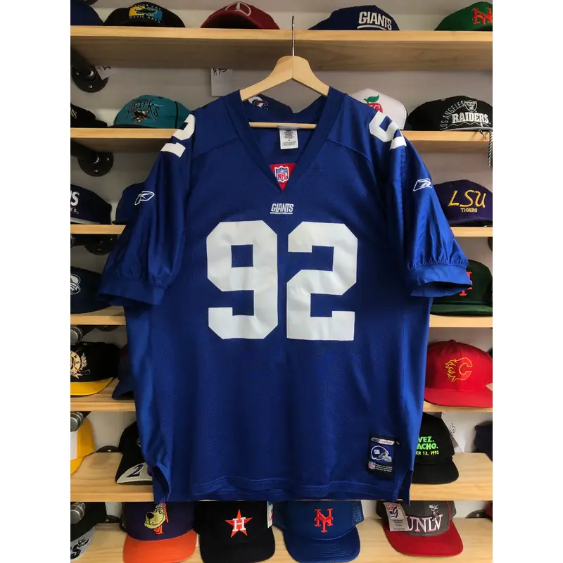 Vintage Reebok New York Giants Michael Strahan Authentic Jersey Size 54