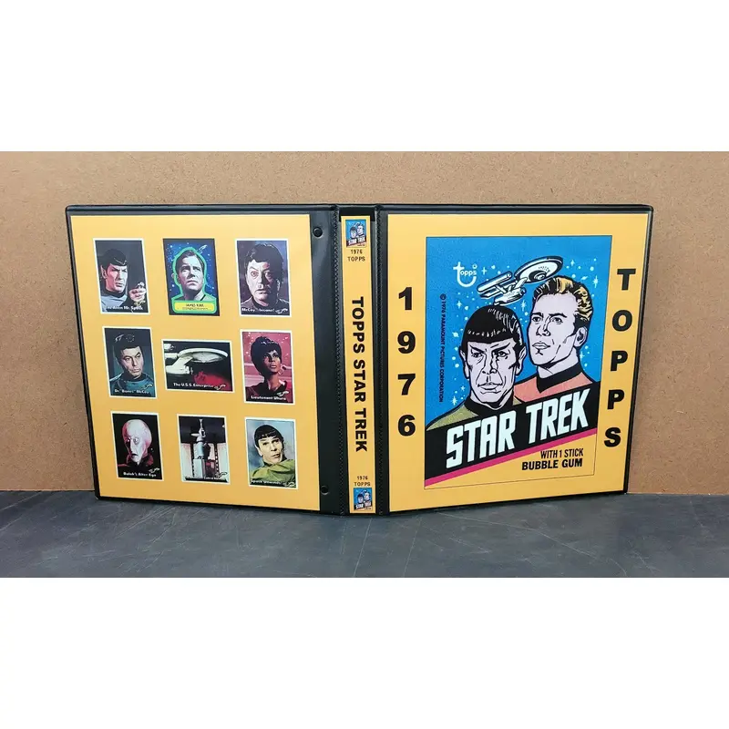 1976 Topps Star Trek Cards Custom Made Album Binder Inserts 3 Sizes - 3579