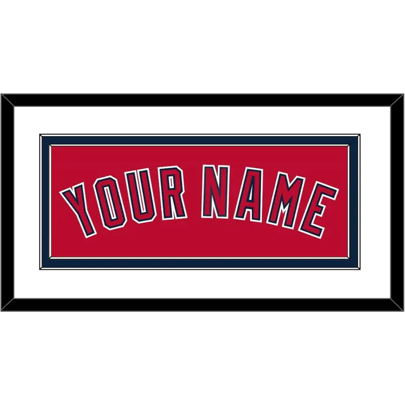 Los Angeles Name - Alternate Red (2012-2020) - Double Mat 1