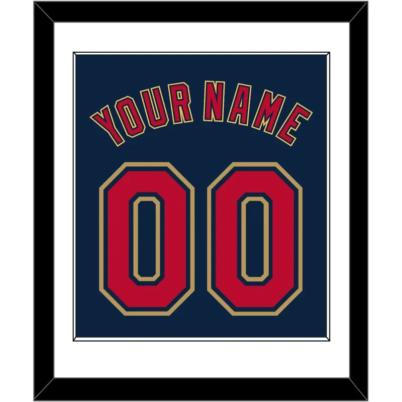 Minnesota Name & Number - Alternate Home Navy (2012-2022) - Single Mat 1