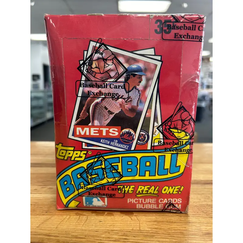 1985 Topps Baseball BBCE Wrapped Wax Box