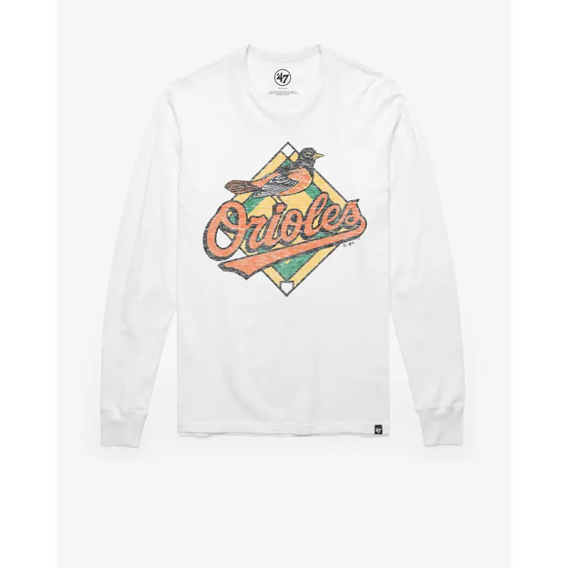 BALTIMORE ORIOLES COOPERSTOWN PREMIER '47 FRANKLIN LONG SLEEVE TEE