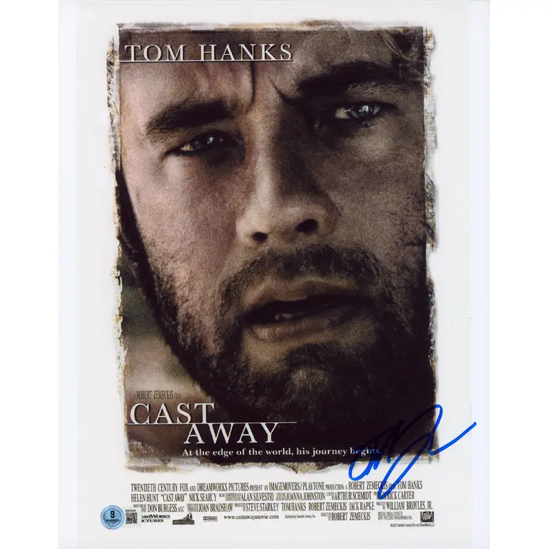Robert Zemeckis Cast Away Authentic Signed 11x14 Vertical Photo BAS #BS78161