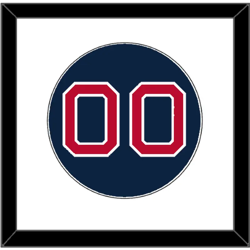 Boston Number - Alternate Road Blue - Single Mat 1