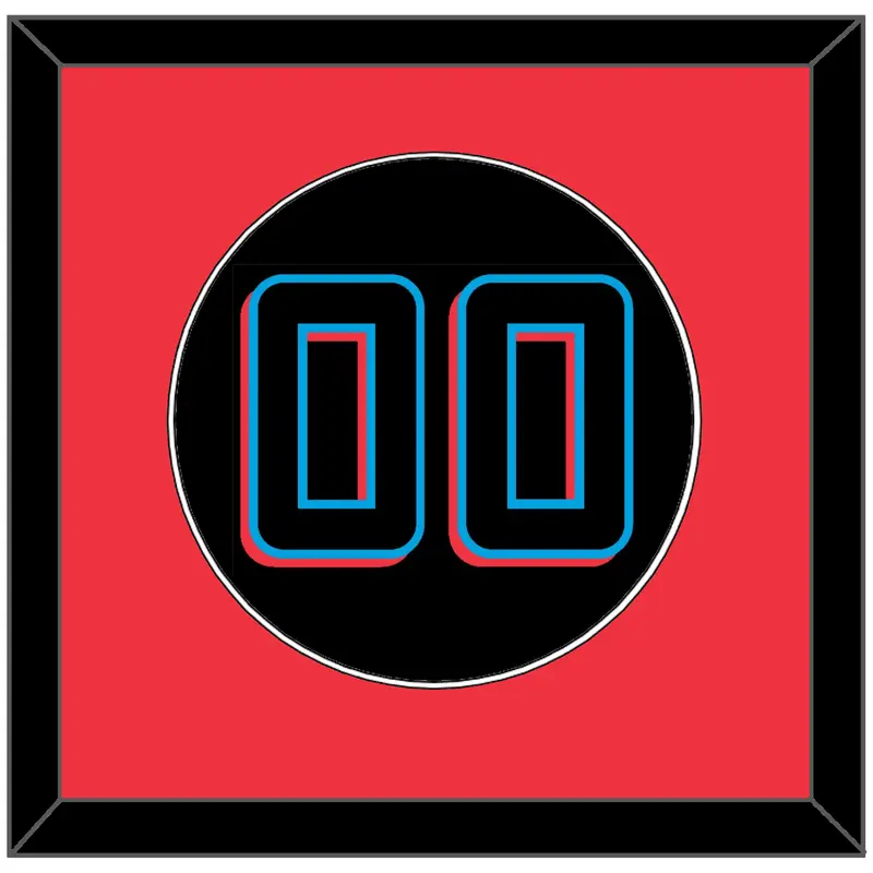 Miami Number - Alternate Black (2019-2023) - Single Mat 3