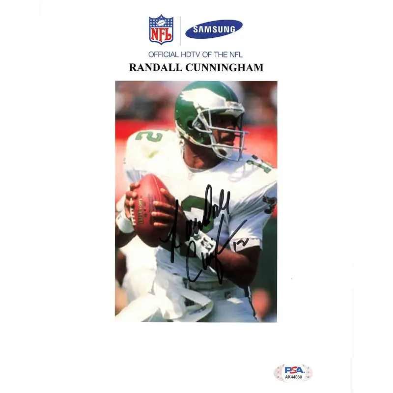 RANDALL CUNNINGHAM signed 8x10 photo PSA/DNA Philadelphia Eagles Autographed