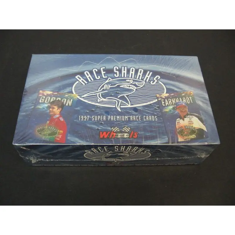 1997 Wheels Race Sharks Racing Race Cards Box
