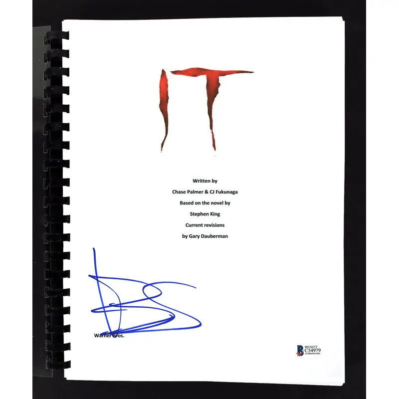 Bill Skarsgrd IT Authentic Signed Replica Movie Script Autographed BAS #C54979