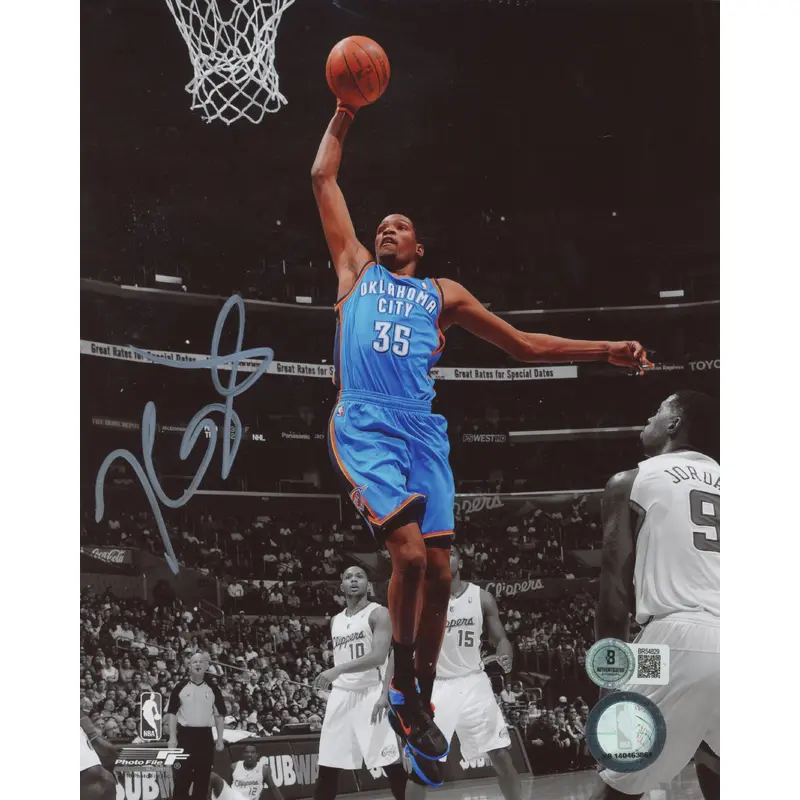 Thunder Kevin Durant Authentic Signed 8x10 Photo Autographed BAS #BR54829