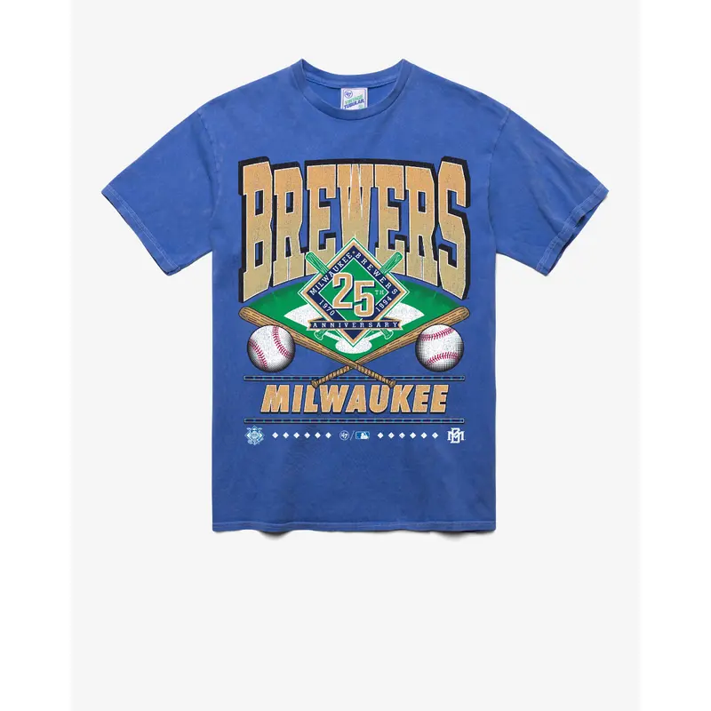 MILWAUKEE BREWERS COOPERSTOWN STRAIGHT SHOT VINTAGE '47 TUBULAR TEE