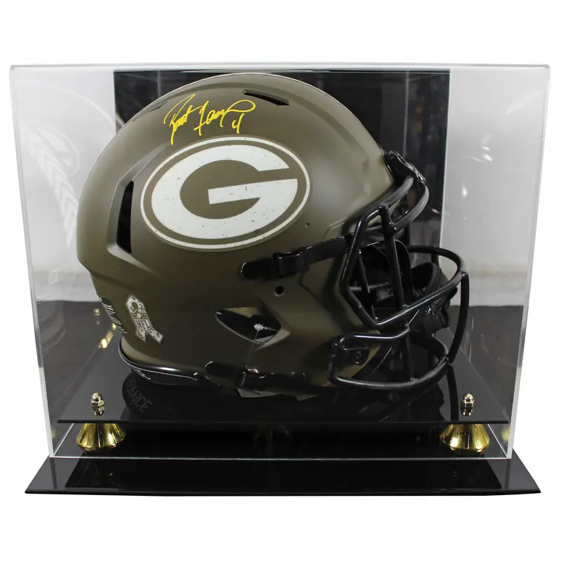 Packers Brett Favre Signed STS Full Size Speed Proline Helmet W/ Case BAS Wit