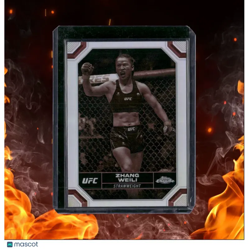 2024 Topps Chrome UFC Zhang Wei Sepia Refractor #200